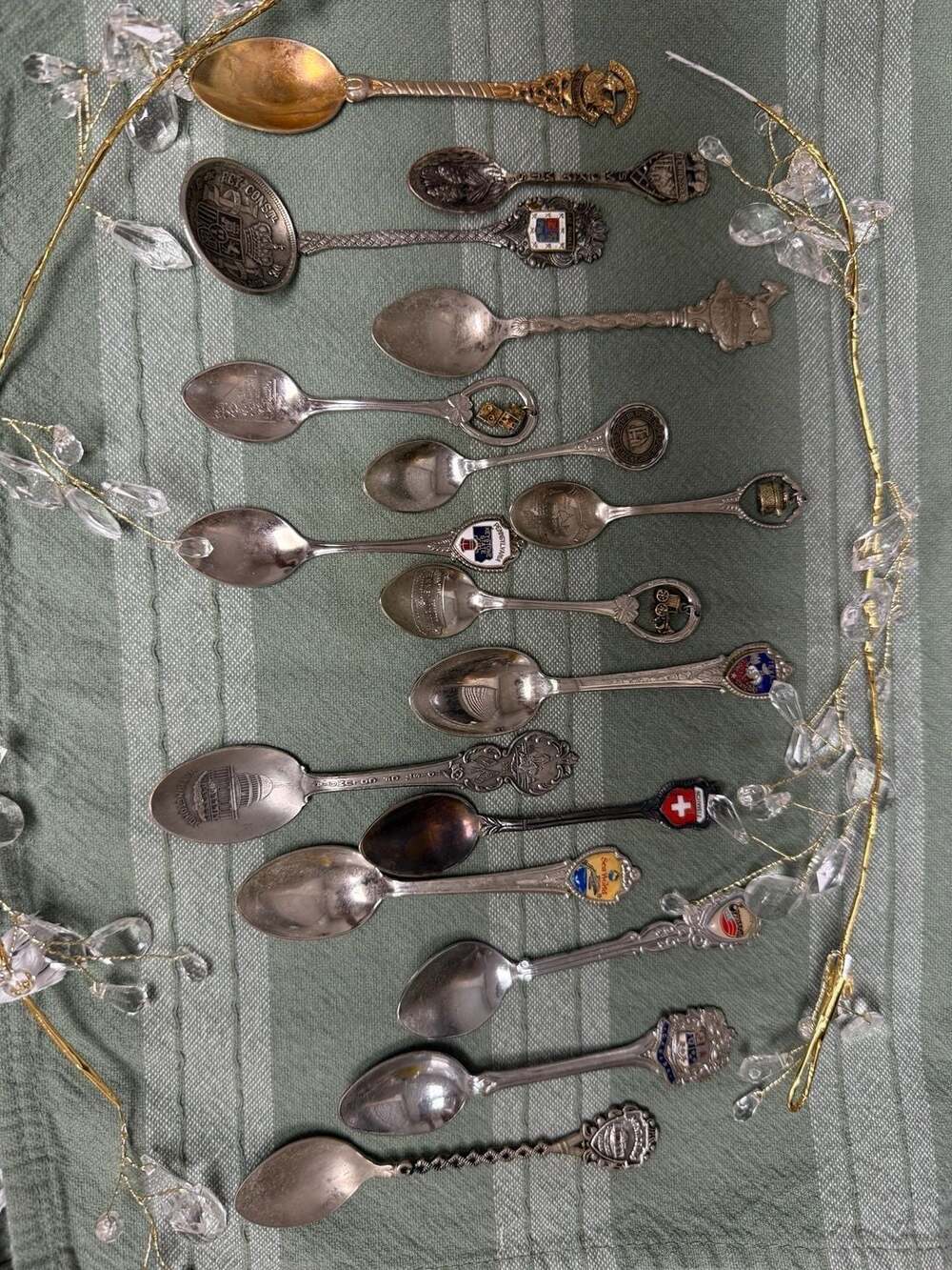 Vintage Souvenir Spoon Collection - Lot of Travel Landmarks & Novelty Spoons